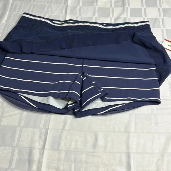 NEW BALANCE BLUE  WITH WHITE STRIPES NWT XL TOURNAMENT SKORT - Picture 3 of 16